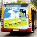 Polar Transit is ideal for transportation signage applications such as flat vehicle sides and transportation signage. It can be adhered to smooth, flat surfaces such as arena displays