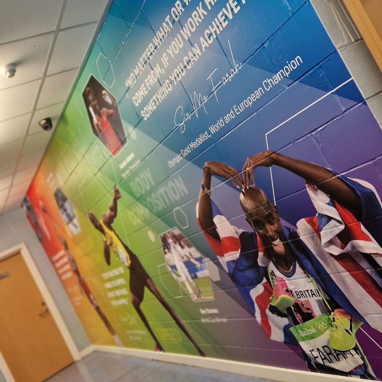 Turner Signs uses Drytac Polar Grip to inspire students with eye-catching wall coverings