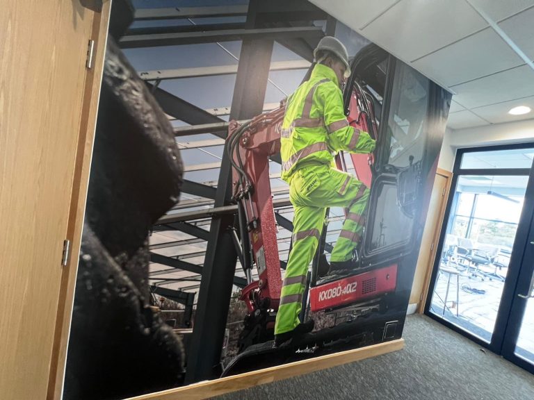 Signs Express Gloucester hails Drytac ReTac Textures in outstanding wallcovering project