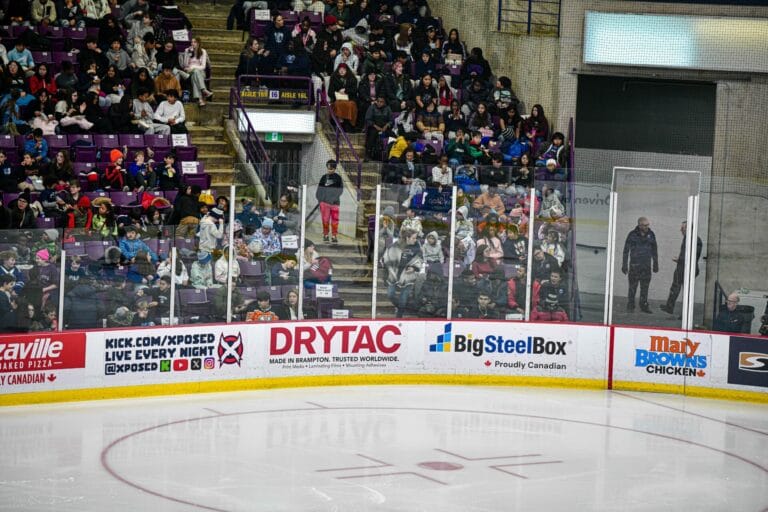 Brampton Steelheads enhance Field of Play marketing with Drytac Polar Premium RB90 and Interlam Pro Matte